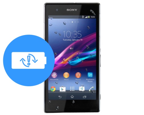 Замена аккумулятора (батареи) Sony Xperia Z1S